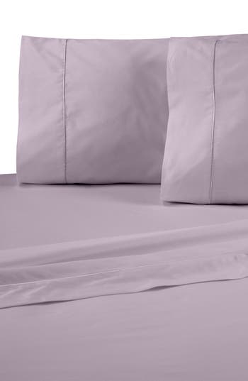 Shop Martex Set Of 2 Solid 200 Thread Count 100% Supima Cotton Pillowcases In Iris