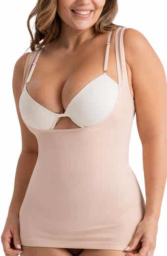 SPANX Plus Size Oncore Firm Control Open-Bust Bodysuit, 1X, Soft Nude at   Women's Clothing store
