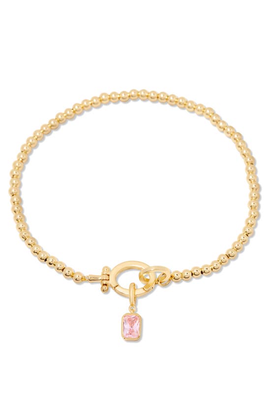 Shop Brook & York Mackenzie Birthstone Bracelet In Gold - October