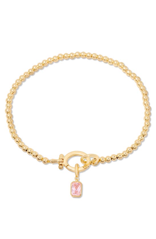 Shop Brook & York Brook And York Mackenzie Birthstone Bracelet In Gold - October