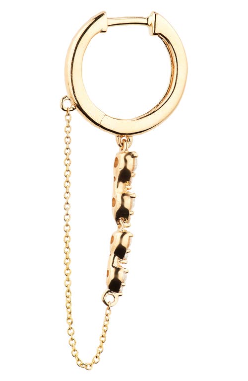 Dana Rebecca Designs Sophia Ryan Diamond Drop Huggie Hoop Earrings In Yellow Gold/diamond