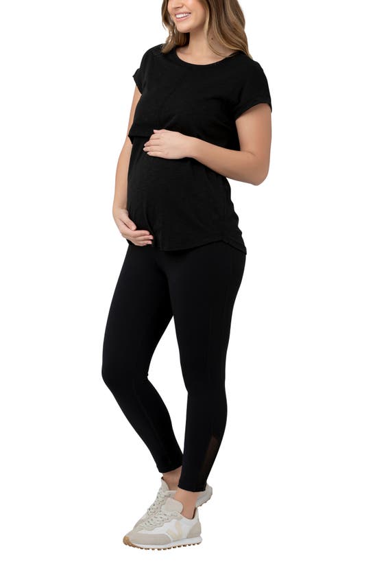 Shop Ripe Maternity Richie Nursing Shirt In Black