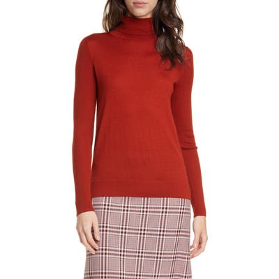 Hugo Sedenn Turtleneck Merino Wool Sweater, Brown