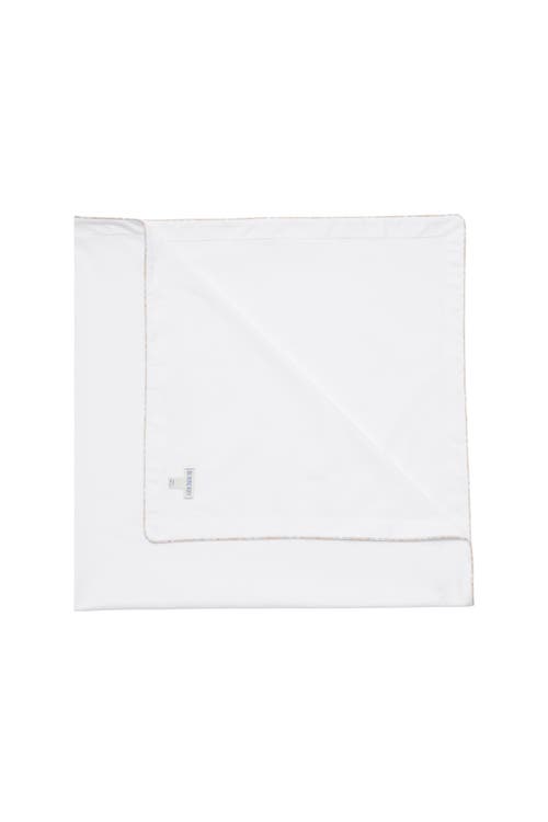 Burberry Check Cotton Blanket In White