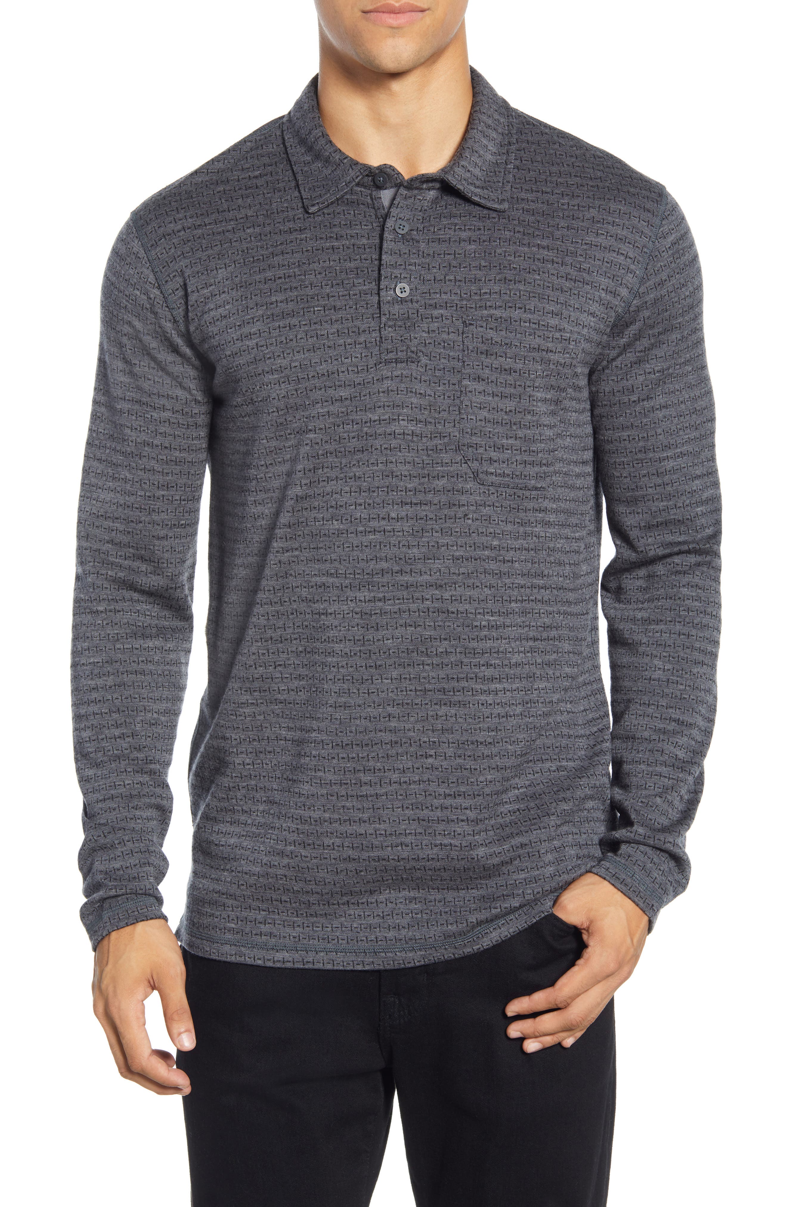 Smartwool Merino 250 Wool Long Sleeve Polo Nordstrom