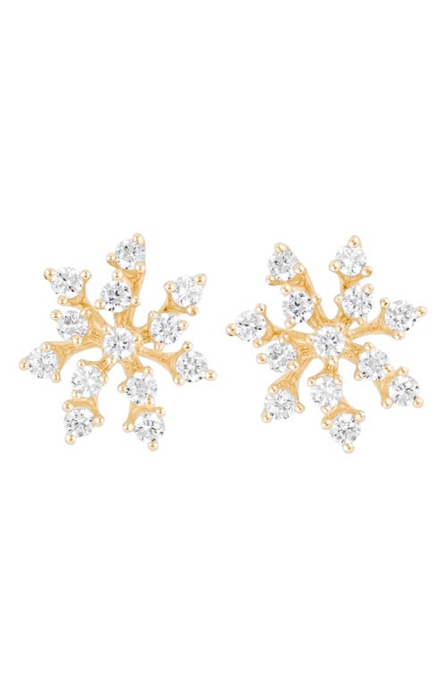 Luminus Small Diamond Earrings in Rose Gold
