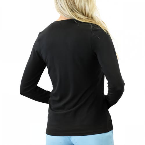 Uv Skinz Long Sleeve Everyday Tee In Black