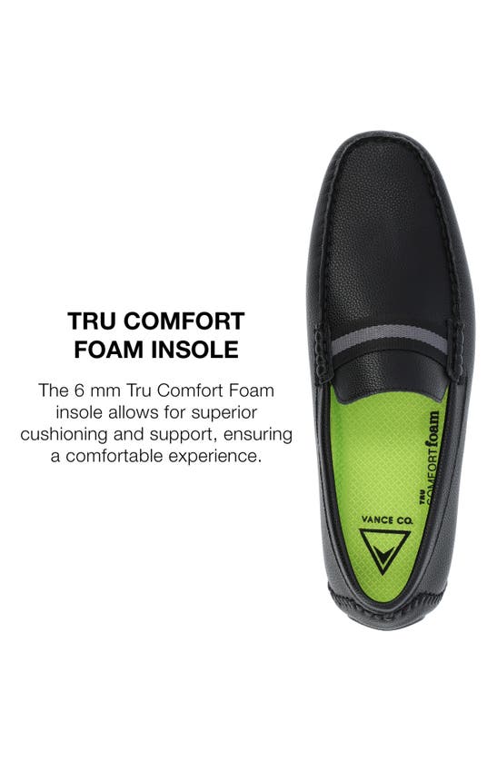 Vance Co. Griffin Tru Comfort Slip-on Driver In Black