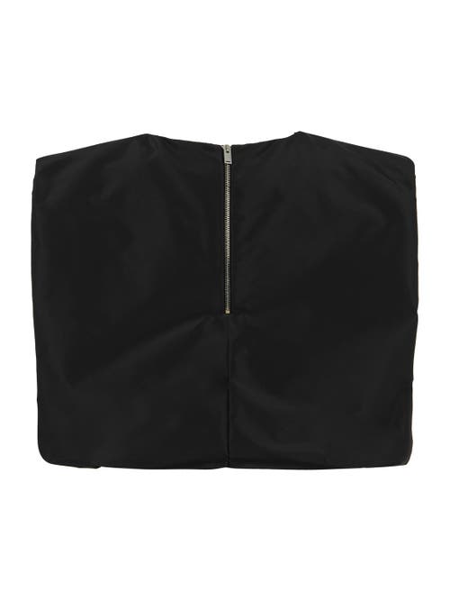 Shop Nocturne Taffeta Crewneck Blouse In Black