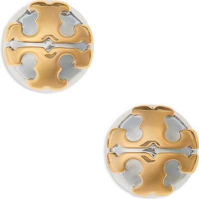 Tory Burch Stacked-T Logo Earrings