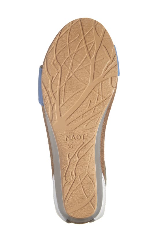 Naot 'pixie' Sandal In Sapphire Blue/ Silver/ White