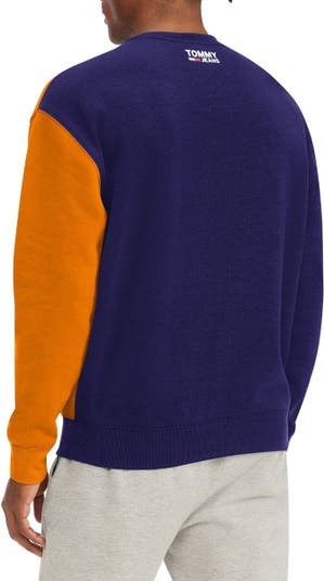 Men's Tommy Jeans Purple/Orange Phoenix Suns Keith Split Pullover Sweatshirt