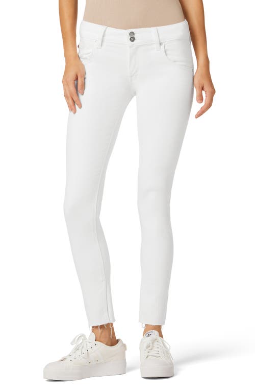 Hudson Jeans Collin Ankle Skinny Jeans in White