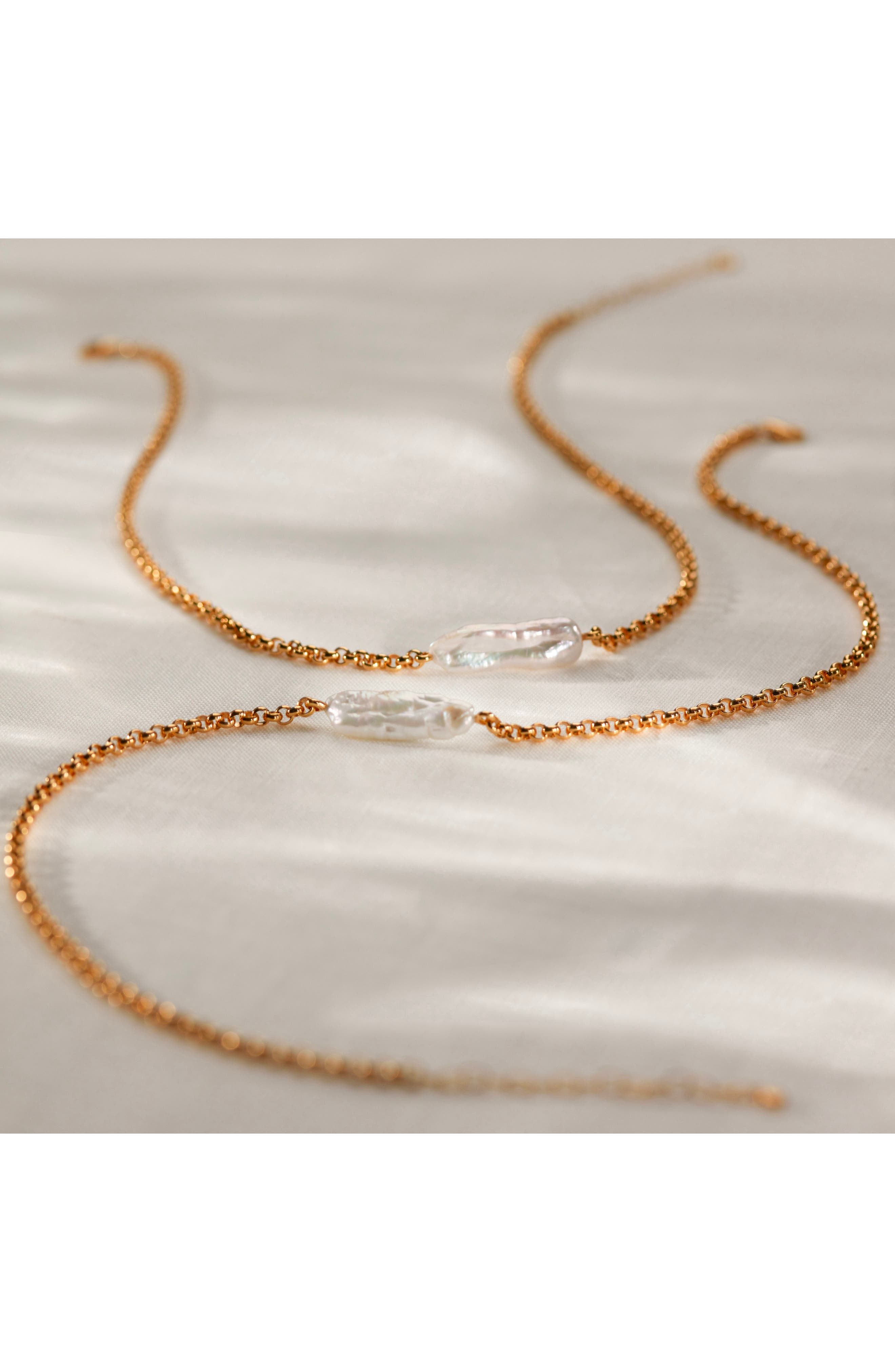 Monica Vinader Nura Biwa Pearl Charm 