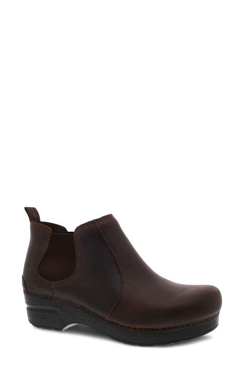 Frankie Chelsea Bootie in Antique Brown Oiled