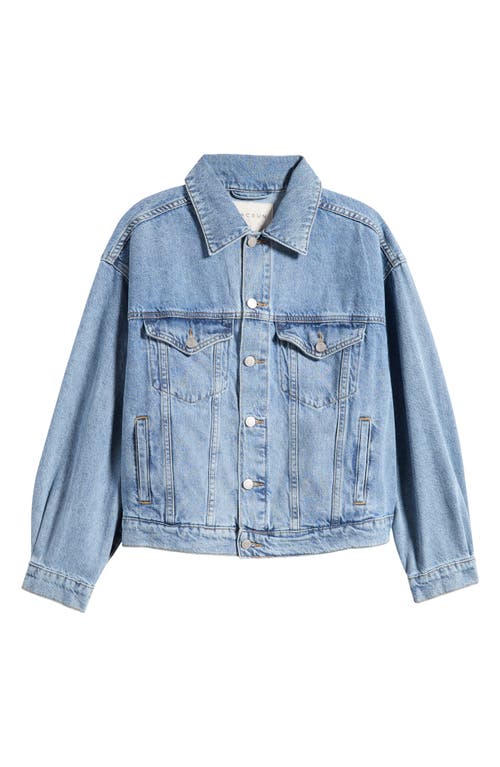 Shop Pacsun Astrid Relaxed Denim Trucker Jacket In Medium Wash