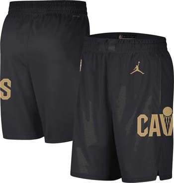 Black and cheap gold jordan shorts