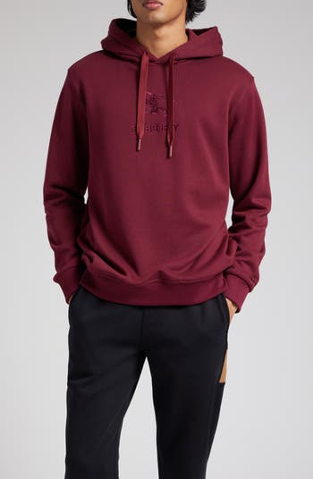 Burgundy deals burberry hoodie