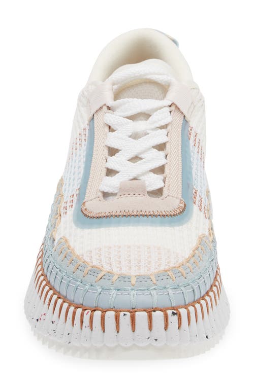 Shop Chloé Nama Platform Sneaker In Delicate Blue