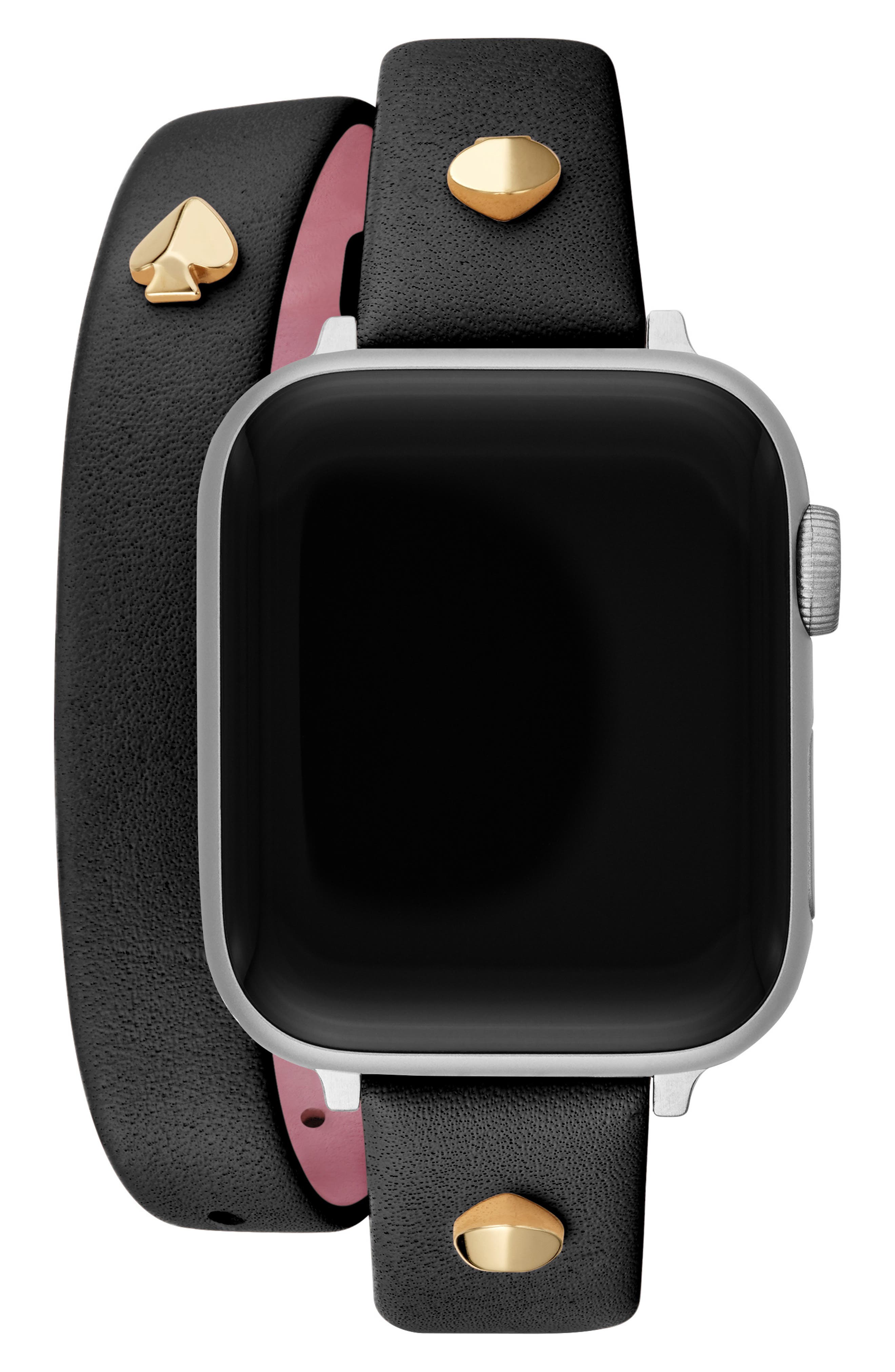 leather Apple Watch® double wrap band 