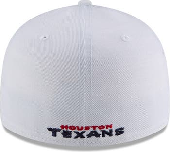 Men's New Era White Houston Texans Omaha 59FIFTY Fitted Hat
