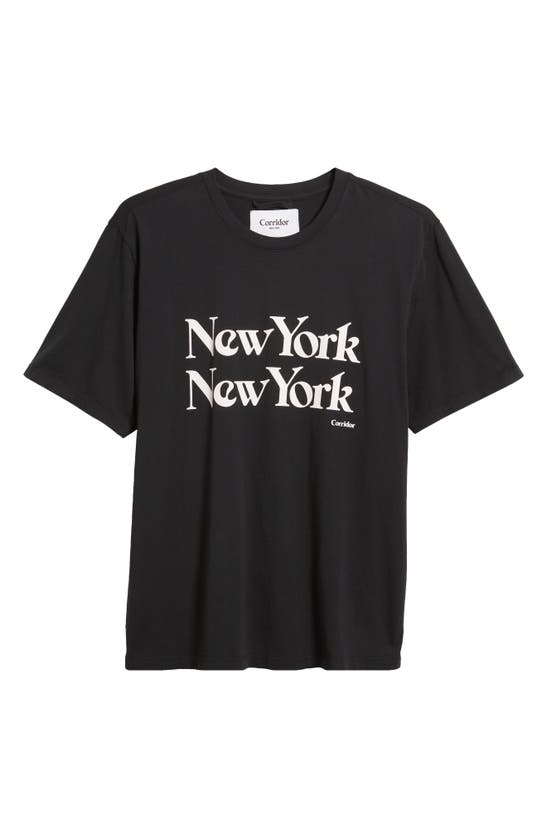 Shop Corridor New York New York Graphic T-shirt In Black