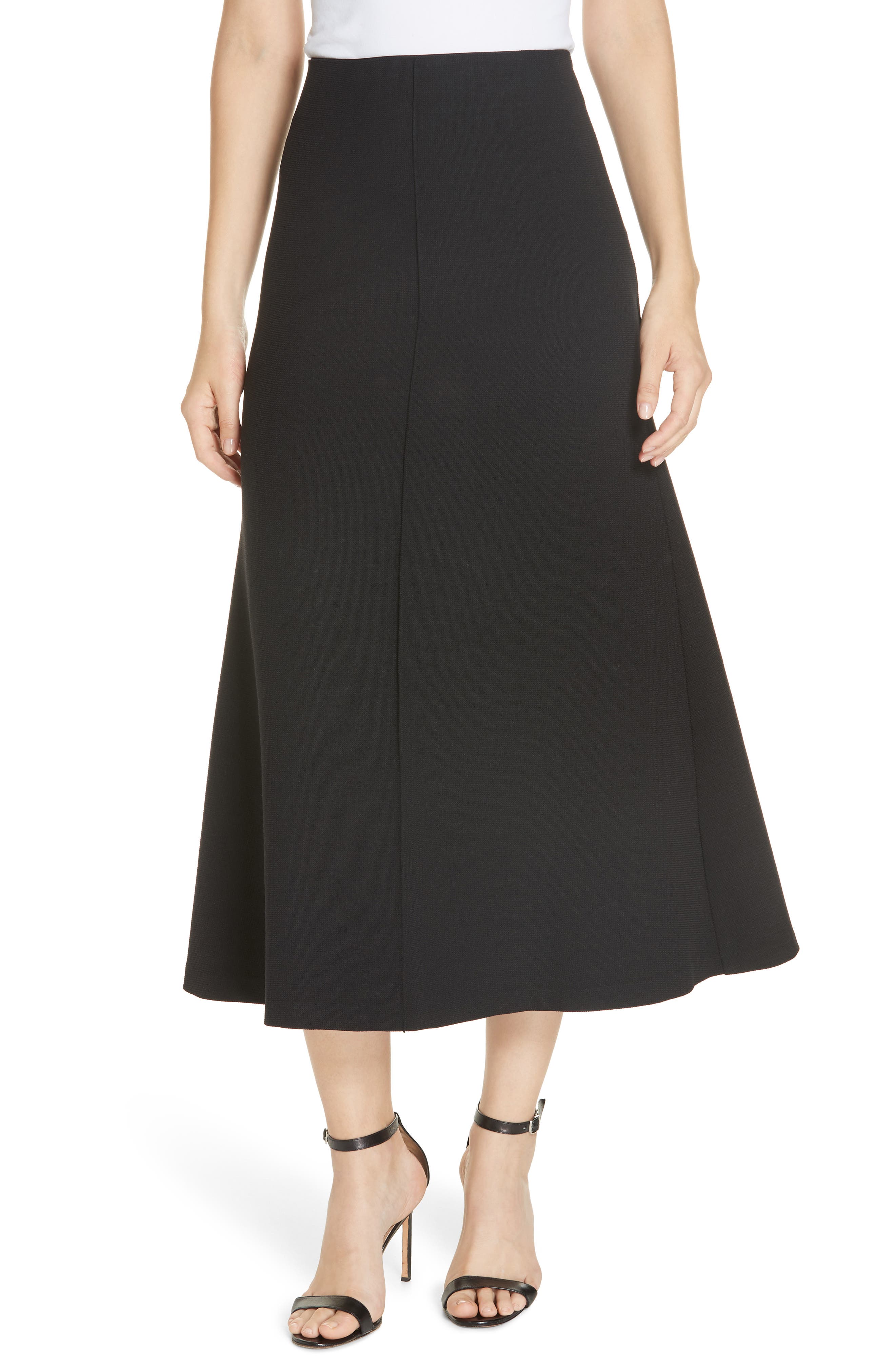 fit and flare midi skirt