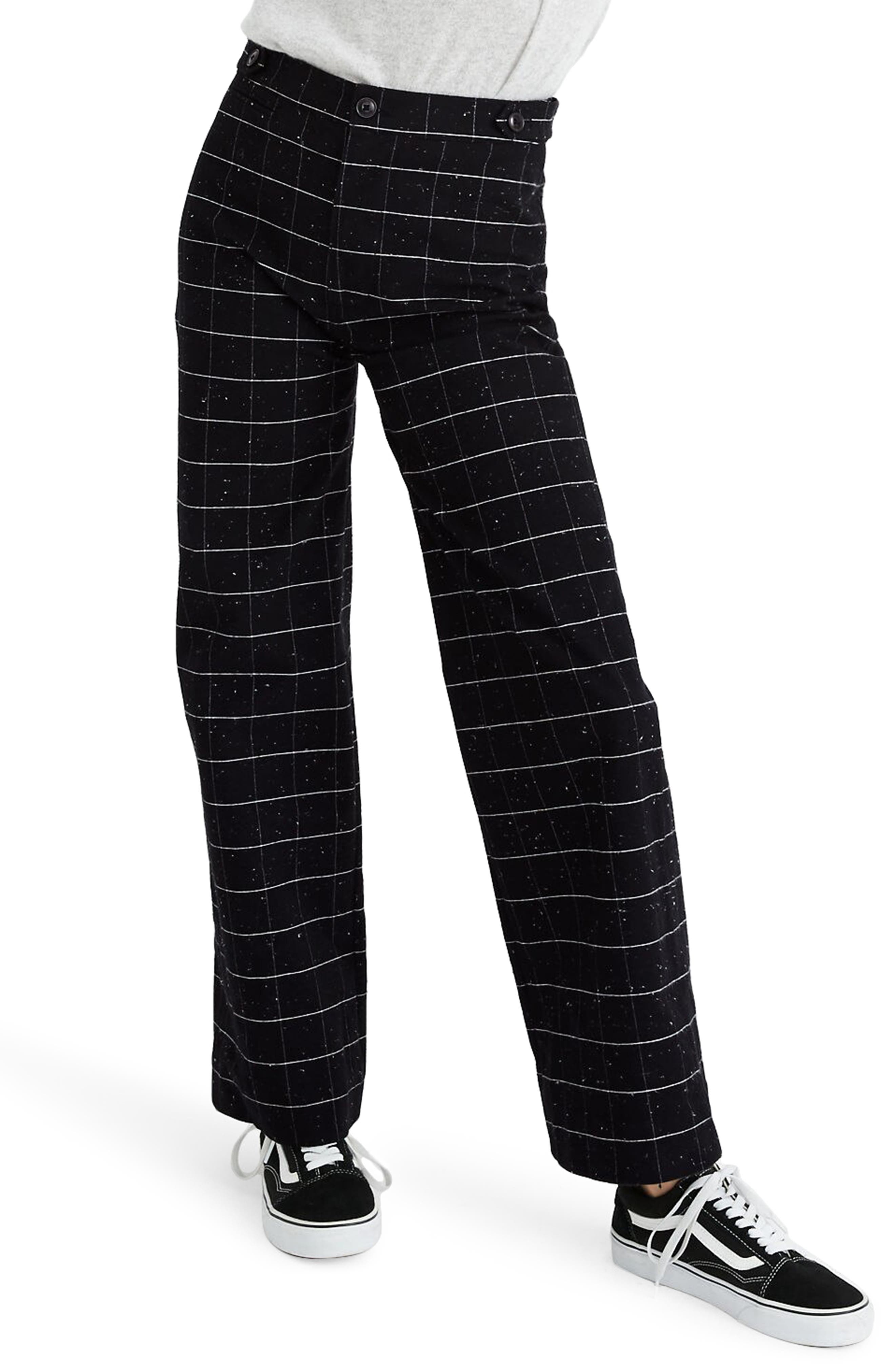 madewell windowpane pants