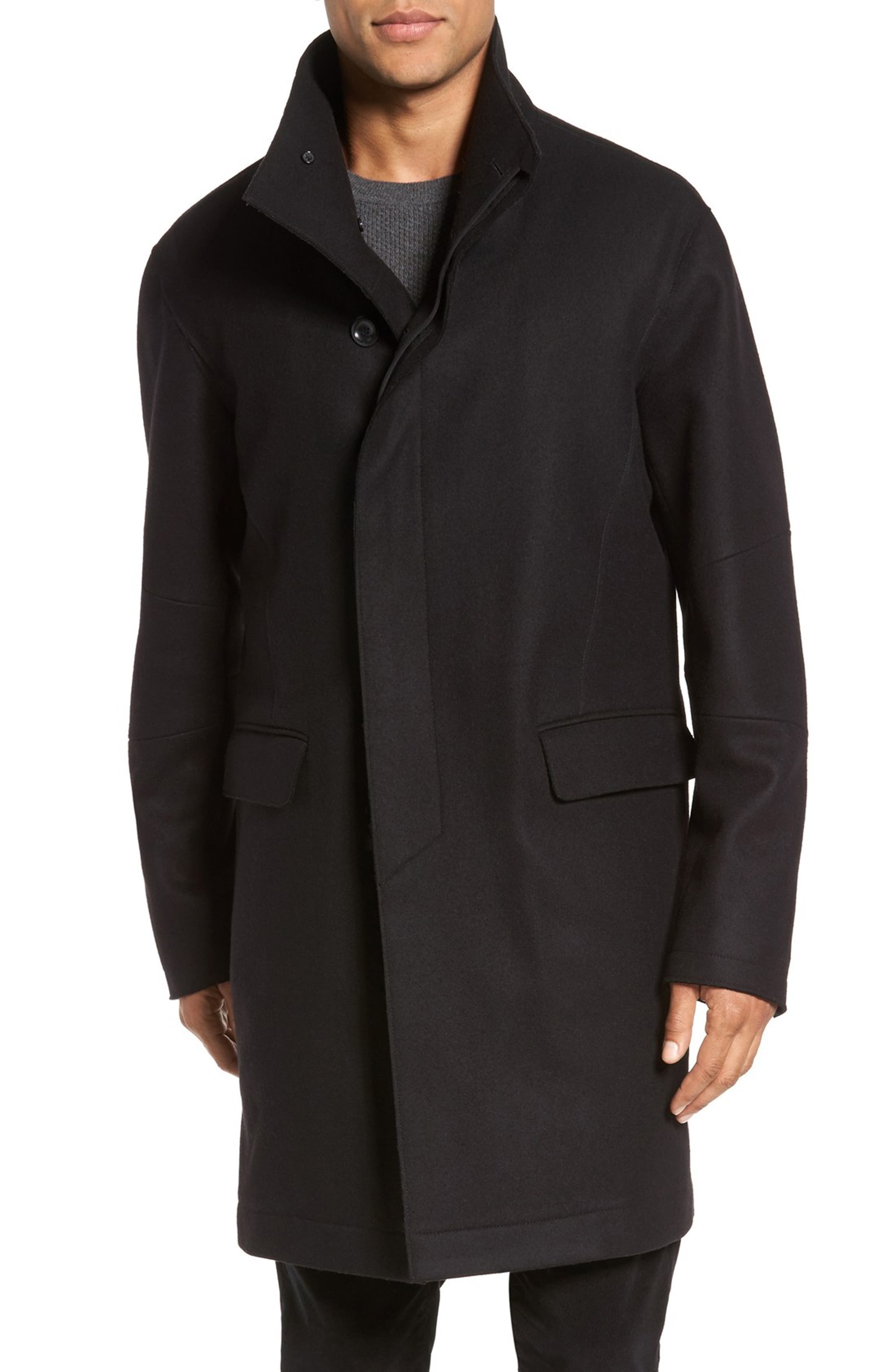 Vince Raw Edge Wool Blend Military Coat | Nordstrom