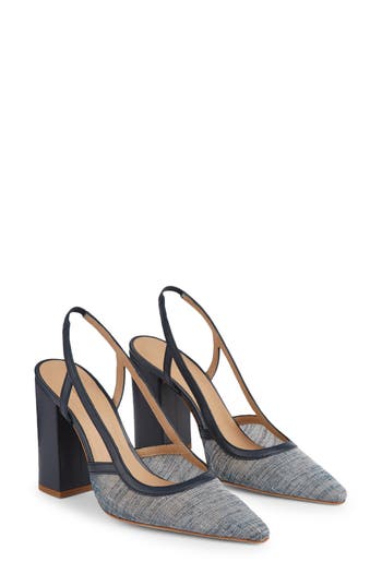 Lk Bennett Etta Slingback Pump In Blue - Navy
