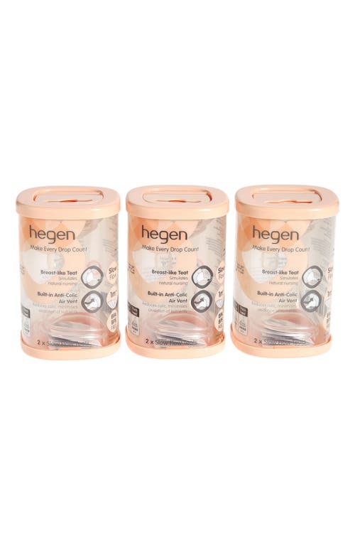 HEGEN 6-Pack Slow Flow Teats at Nordstrom, Size Newborn