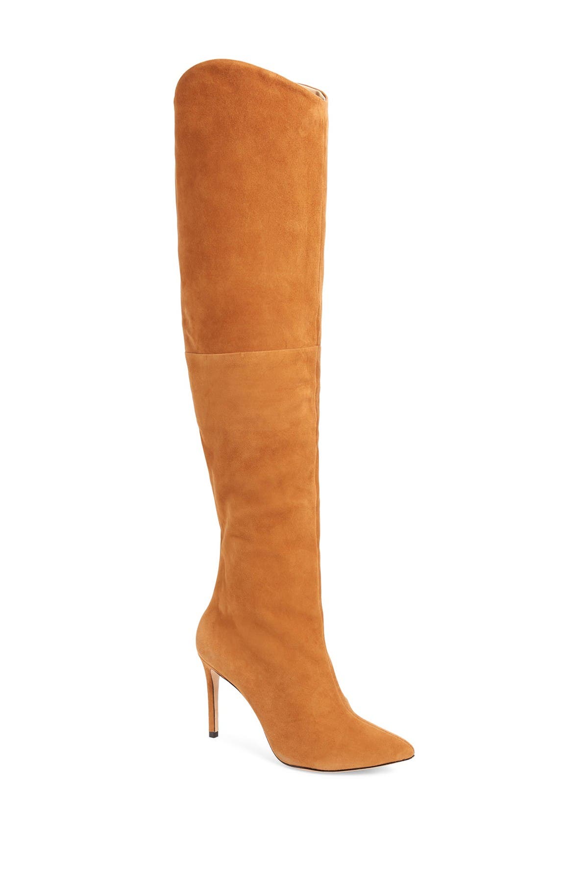 tan suede over the knee boots