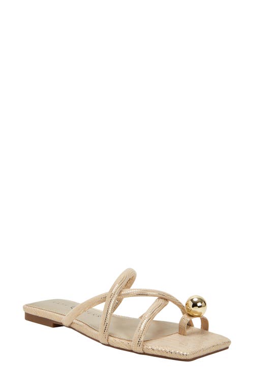 The Camie Slide Sandal in Gold