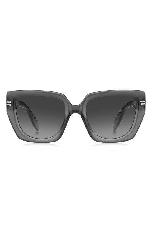 Marc Jacobs 53mm Square Sunglasses In Grey/grey Shaded