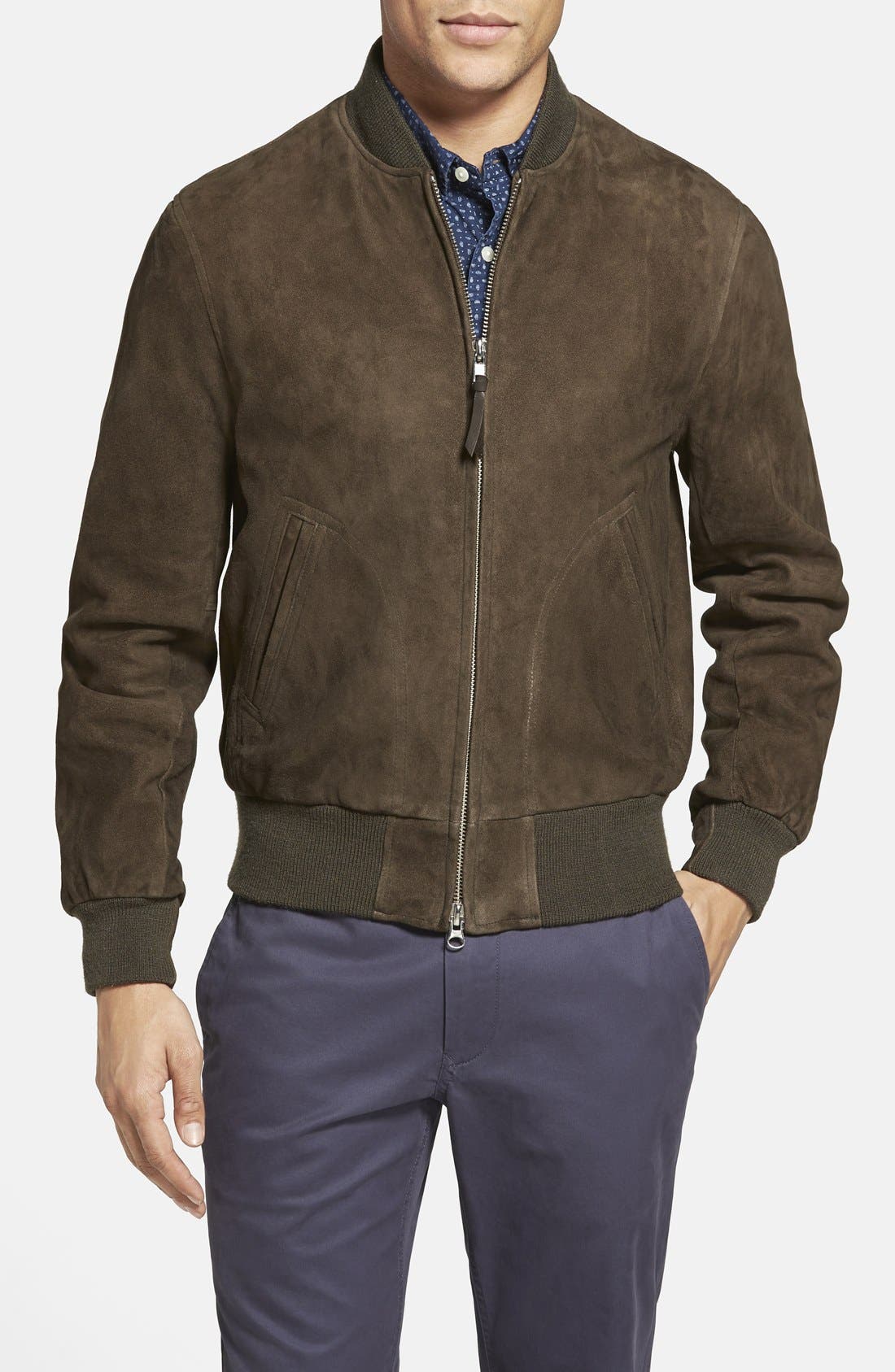 Golden Bear Suede Baseball Jacket Nordstrom