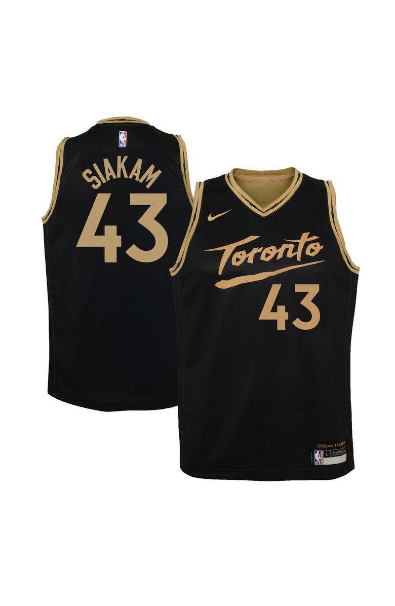 Nike Youth Nike Pascal Siakam Black Toronto Raptors 2020/21 Swingman Jersey - City Edition