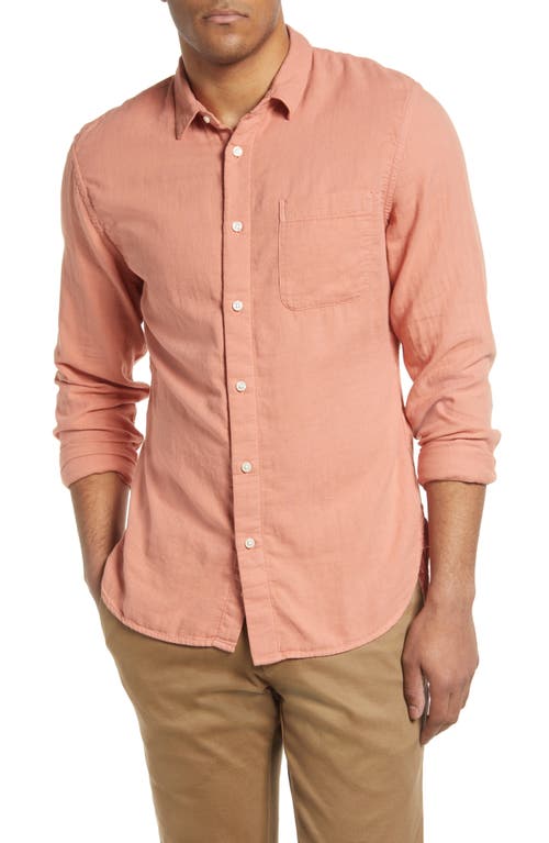 HIROSHI KATO The Ripper Cotton Double Gauze Button-Up Shirt in Dahlia at Nordstrom, Size X-Large