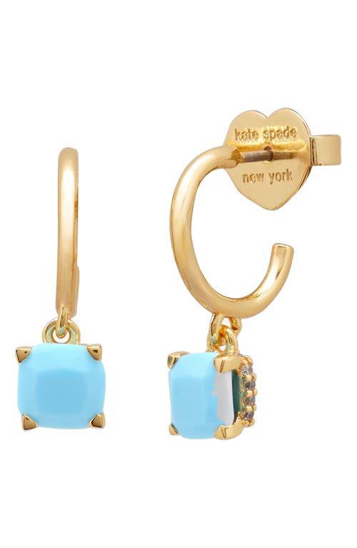 Kate Spade New York little luxuries huggie drop earrings in Turquoise at Nordstrom