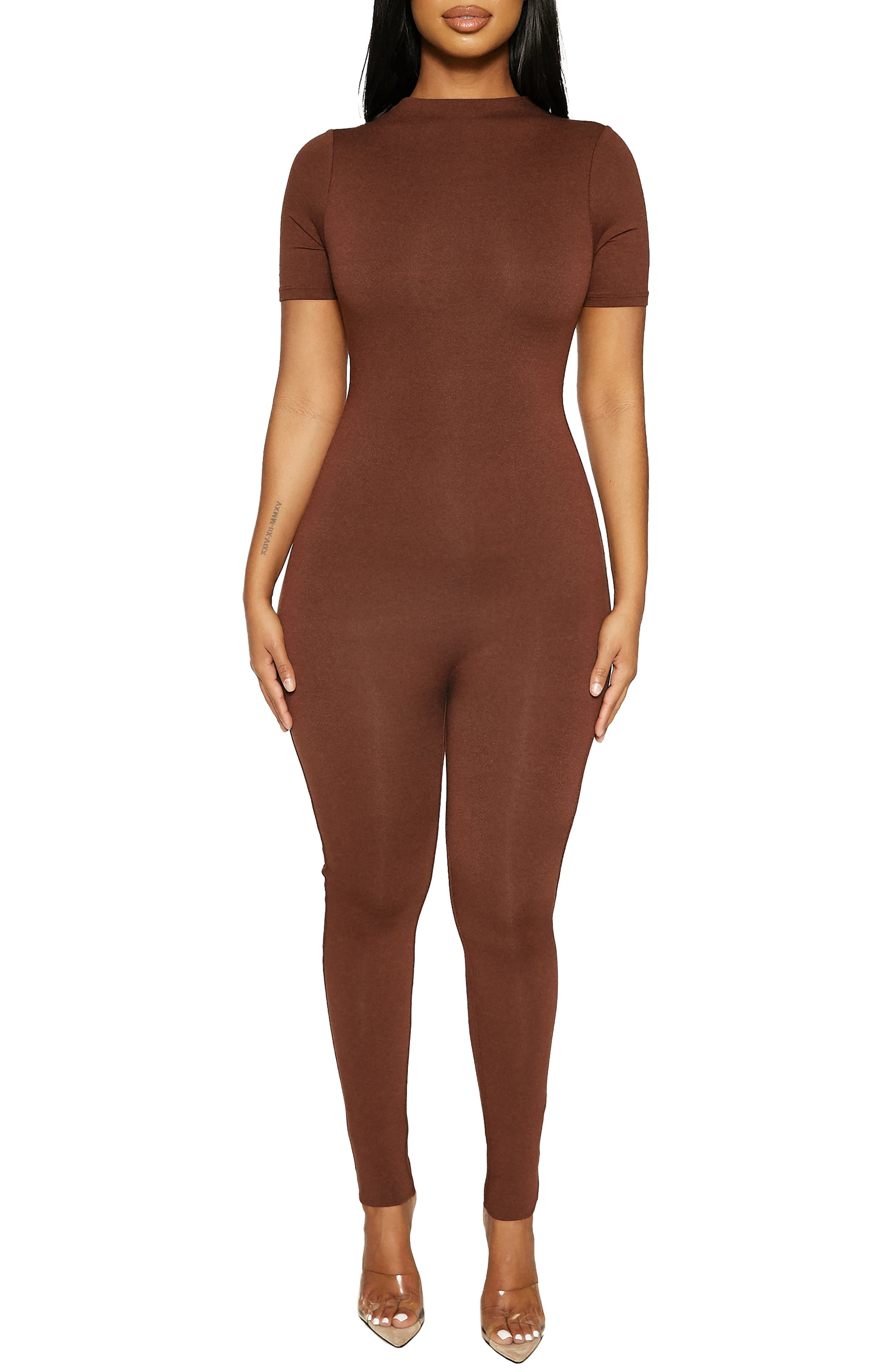 light brown jumpsuit womens