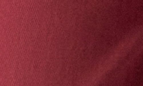 English Factory Pleated High Waist Cotton Wide Leg Pants In Burgundy