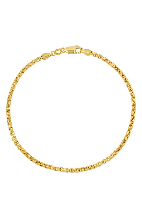 Bony Levy Men's 14K Gold Box Chain Bracelet in 14K Yellow Gold