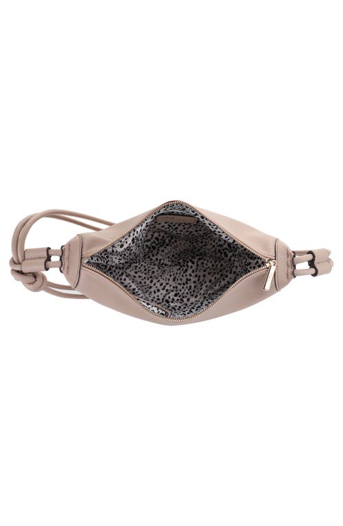 Mali + Lili Aria Recycled Vegan Leather Shoulder Bag In Light Taupe