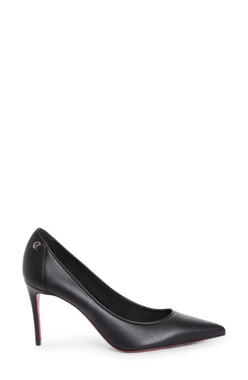 Shop Christian Louboutin Sporty Kate Pointed Toe Pump In B439 Black/lin Black