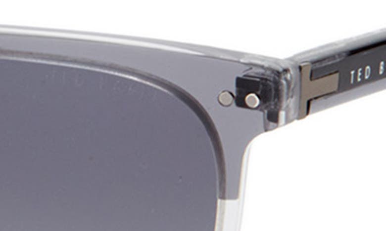 Shop Ted Baker 56mm Polarized Square Sunglasses In Slate