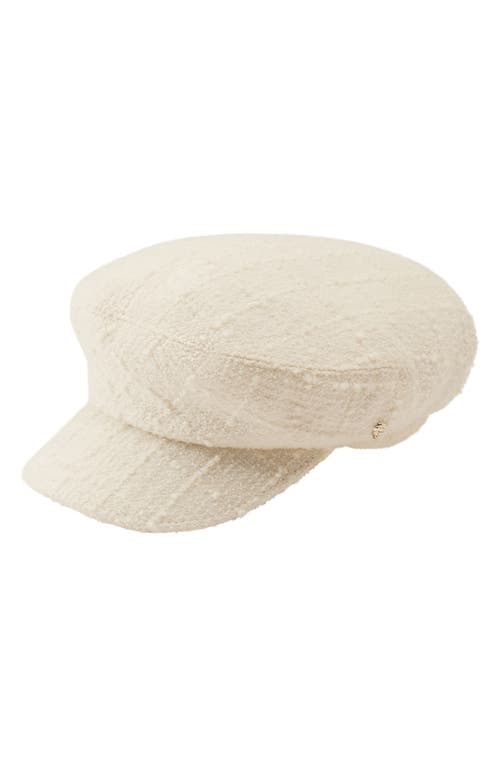 Helen Kaminski Vicky Bouclé Wool Blend Newsboy Hat in Cream at Nordstrom