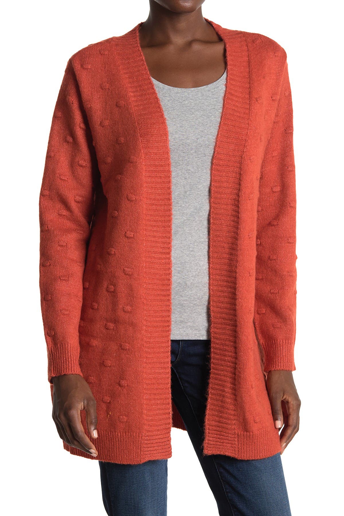 bobble stitch cardigan