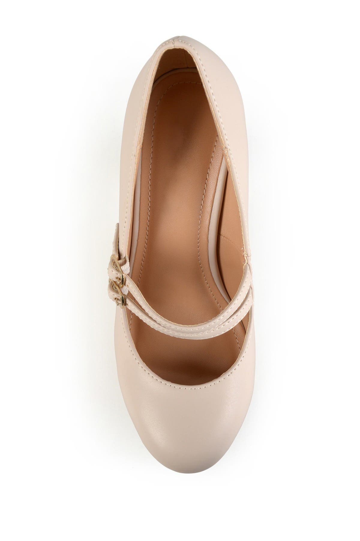 Journee Collection Windy Mary Jane Pump In Light Beige2