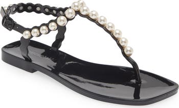 Pearl ankle hot sale strap sandals