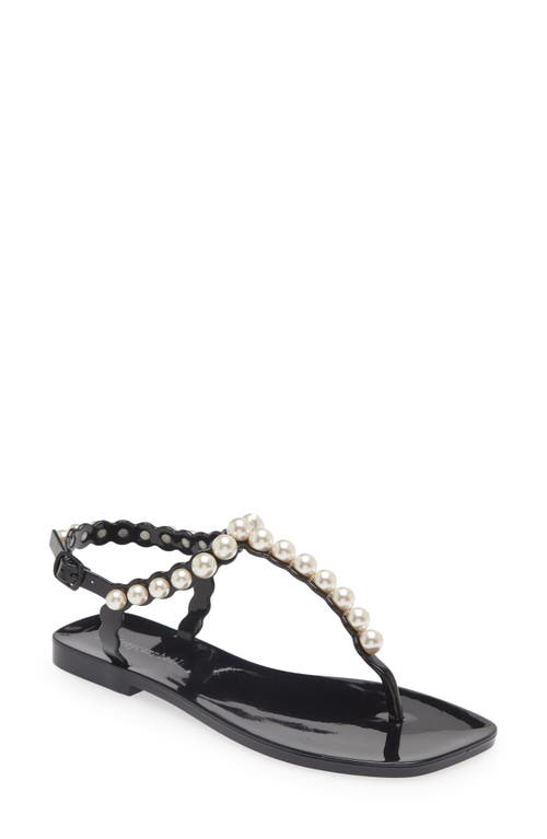 Jeffrey Campbell Pearlesque Imitation Pearl Ankle Strap Sandal at Nordstrom,