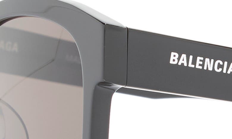 Shop Balenciaga 52mm Square Sunglasses In Black Black Grey